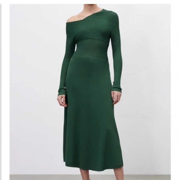 Zara green dress size s - Picture 1 of 6